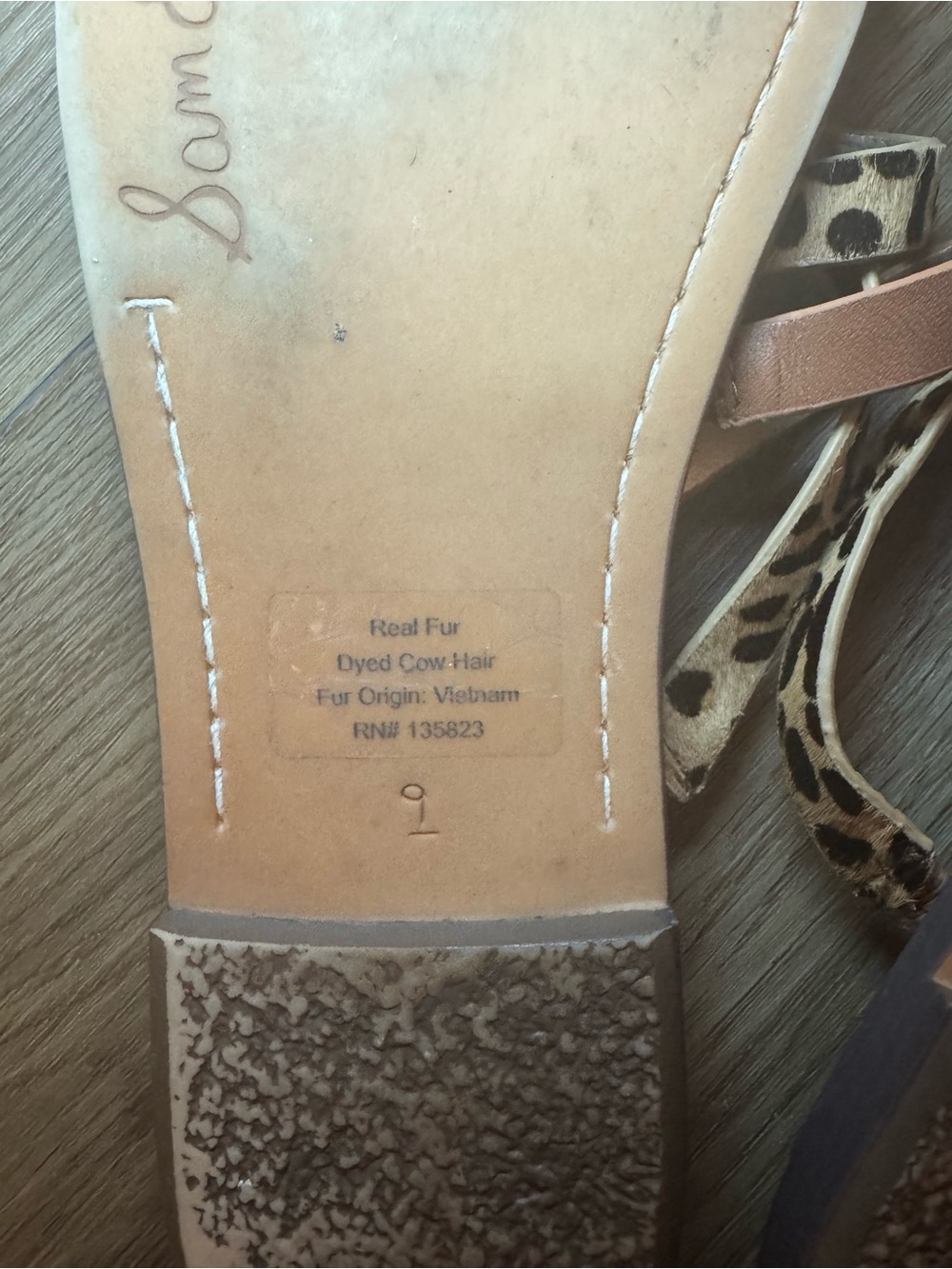 New Sam Edelman cheetah print sandals - Picture 5 of 6